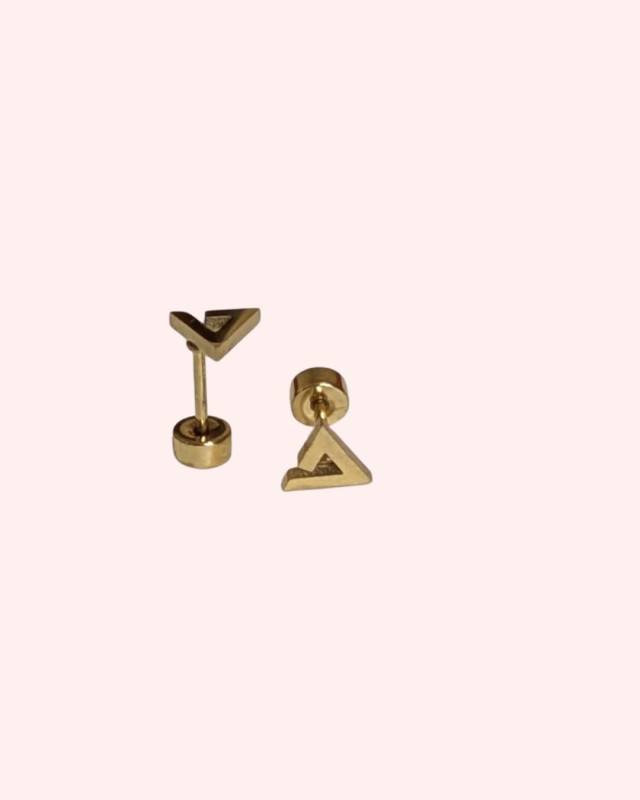 Triangle Gold stud